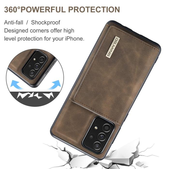 DG.MING - DG.MING M1 Series Fodral med Ställ för Samsung Galaxy A52 - Kaffe