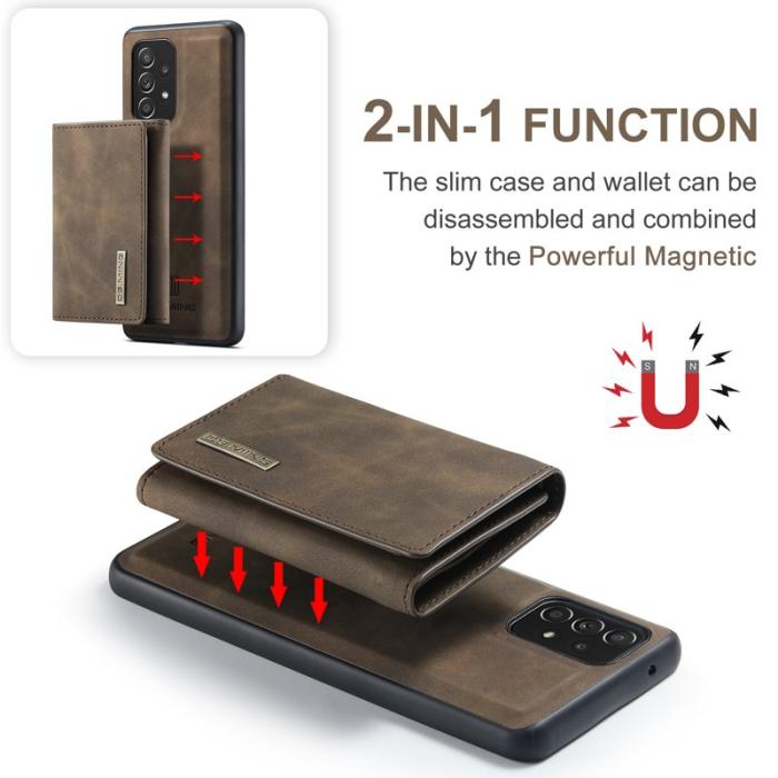 DG.MING - DG.MING M1 Series Fodral med Ställ för Samsung Galaxy A52 - Kaffe