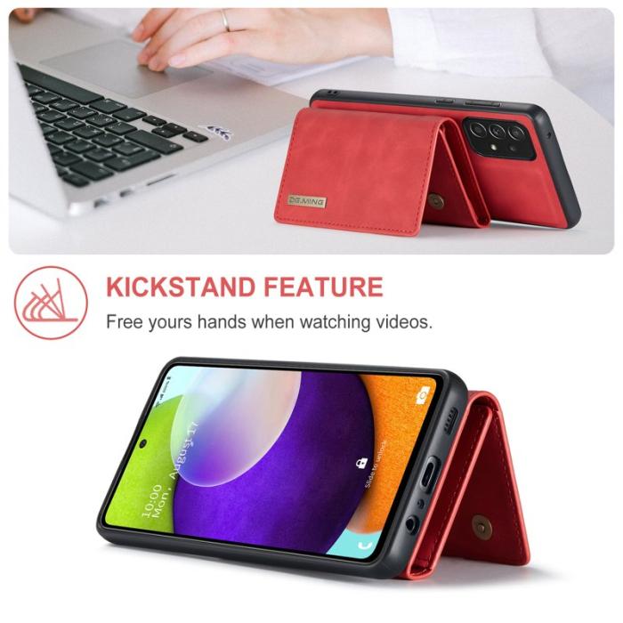 DG.MING - DG.MING M1 Series Fodral med Ställ och Magnetplånbok - Röd