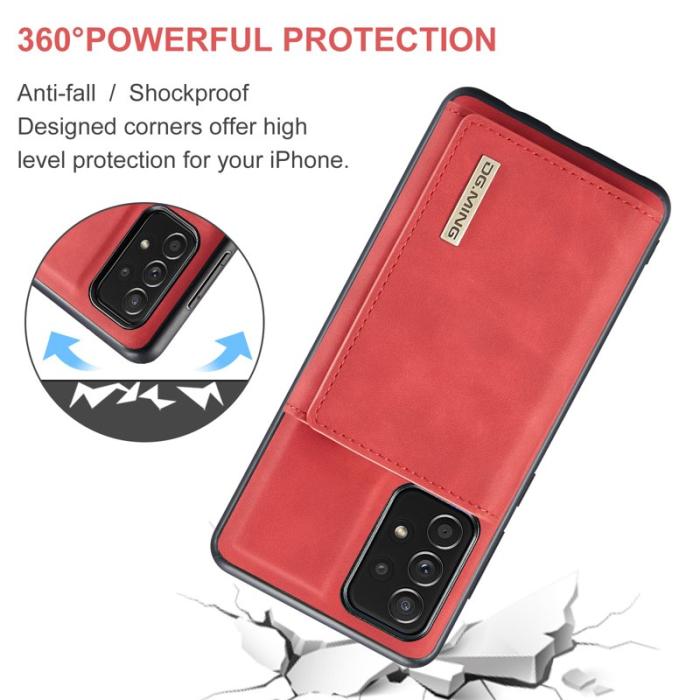 DG.MING - DG.MING M1 Series Fodral med Ställ och Magnetplånbok - Röd