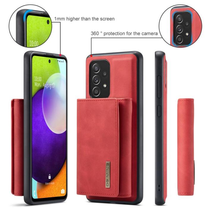 DG.MING - DG.MING M1 Series Fodral med Ställ och Magnetplånbok - Röd