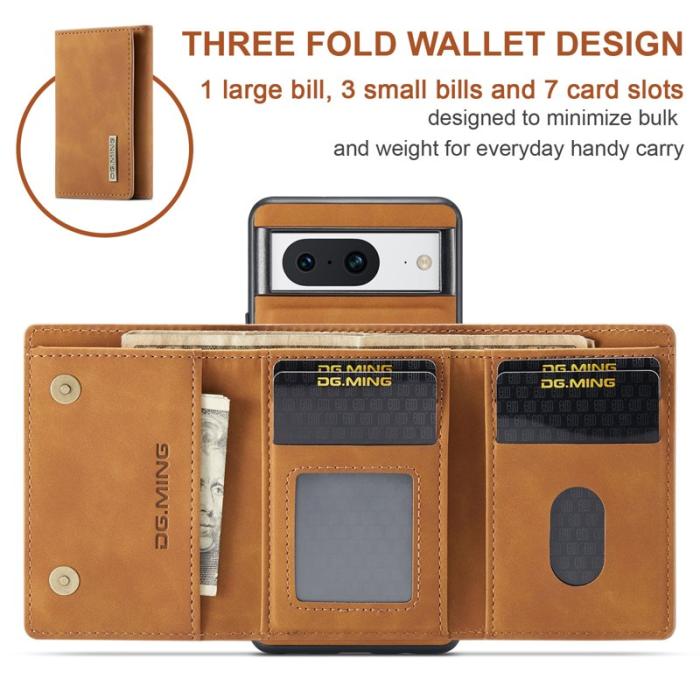 DG.MING - DG.MING M1 Series Google Pixel 8 Fodral Magnetisk Brun