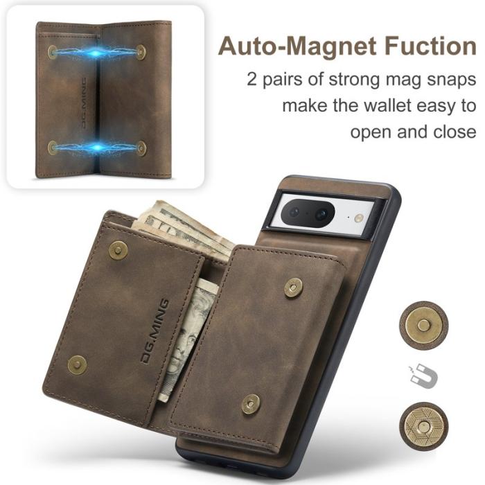 DG.MING - DG.MING M1 Series Google Pixel 8 Fodral Magnetisk Kaffe