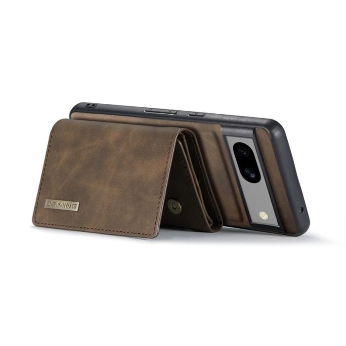 DG.MING - DG.MING M1 Series Google Pixel 8a Fodral Kickstand Läder Kaffe