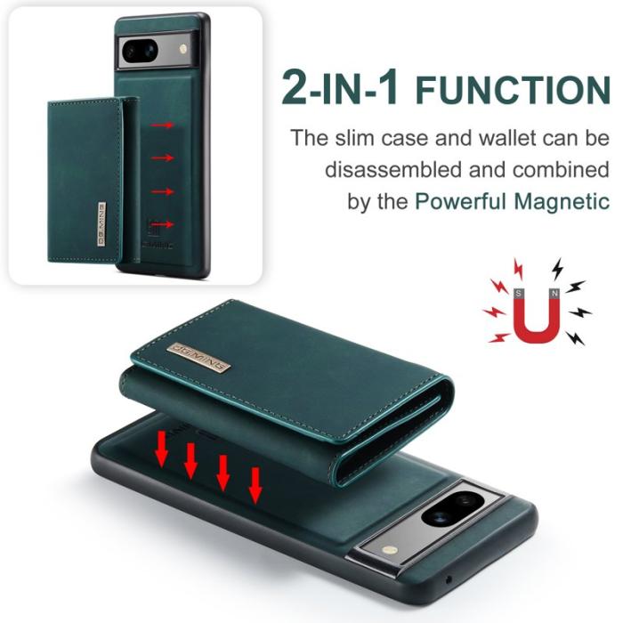 DG.MING - DG.MING M1 Series Google Pixel 8a Skal Kickstand Läder Grön