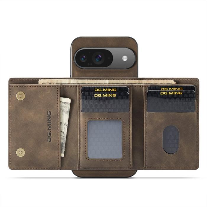 DG.MING - DG.MING M1 Series Google Pixel 9 Pro Skal Kickstand Kaffe