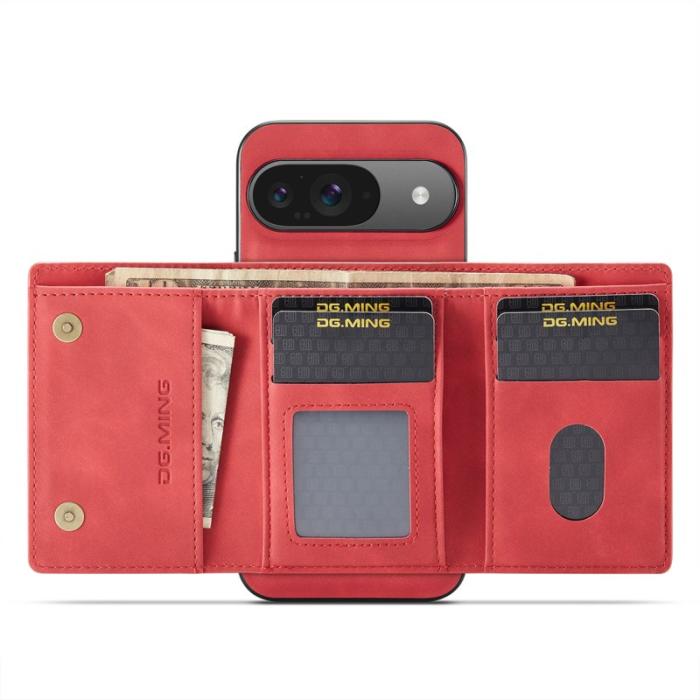 DG.MING - DG.MING M1 Series Google Pixel 9 Pro Skal Kickstand Röd
