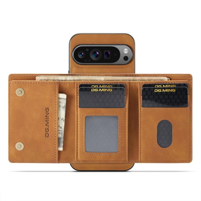 DG.MING - DG.MING M1 Series Google Pixel 9 Pro XL Skal Kickstand Brun