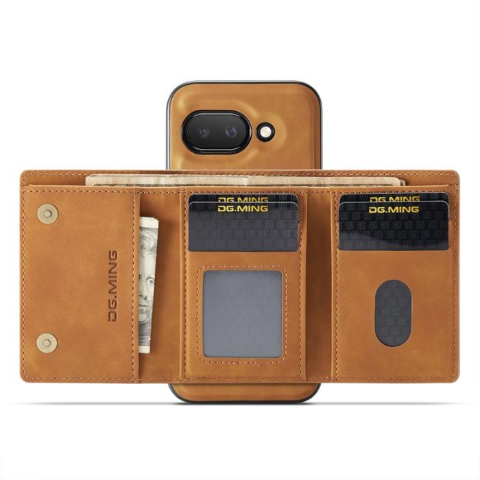 DG.MING - DG.MING M1 Series Google Pixel 9a Skal Kickstand PU - Brun