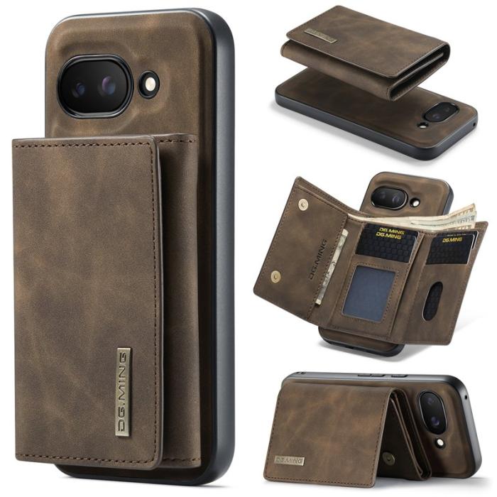 DG.MING - DG.MING M1 Series Google Pixel 9a Skal Kickstand PU - Coffee
