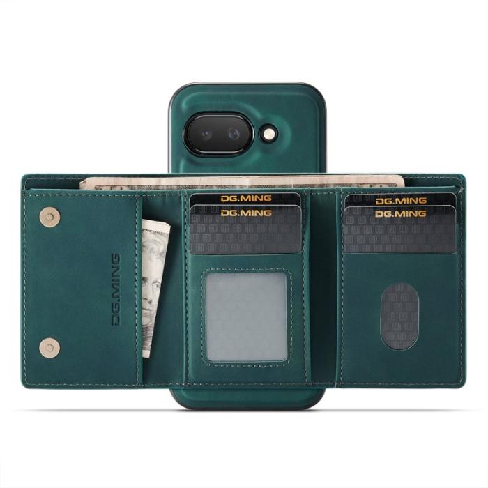 DG.MING - DG.MING M1 Series Google Pixel 9a Skal Kickstand PU Grön