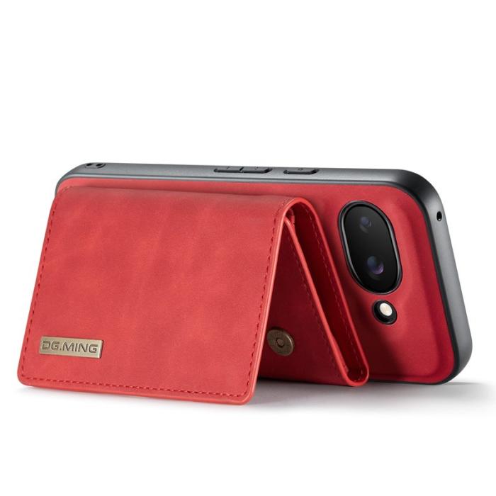 DG.MING - DG.MING M1 Series Google Pixel 9a Skal Kickstand PU Röd