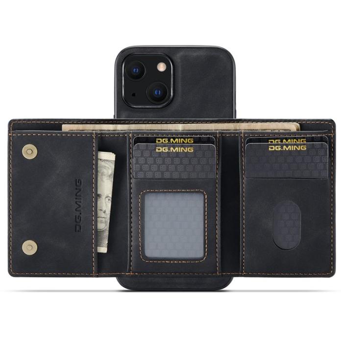 DG.MING - DG.MING M1 Series iPhone 14 Fodral 2-i-1 Magnetiskt Svart