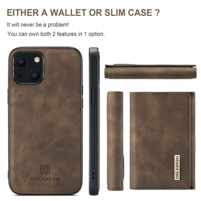 DG.MING - DG.MING M1 Series iPhone 14 Plus Skal 2-i-1 Magnetiskt Kaffe