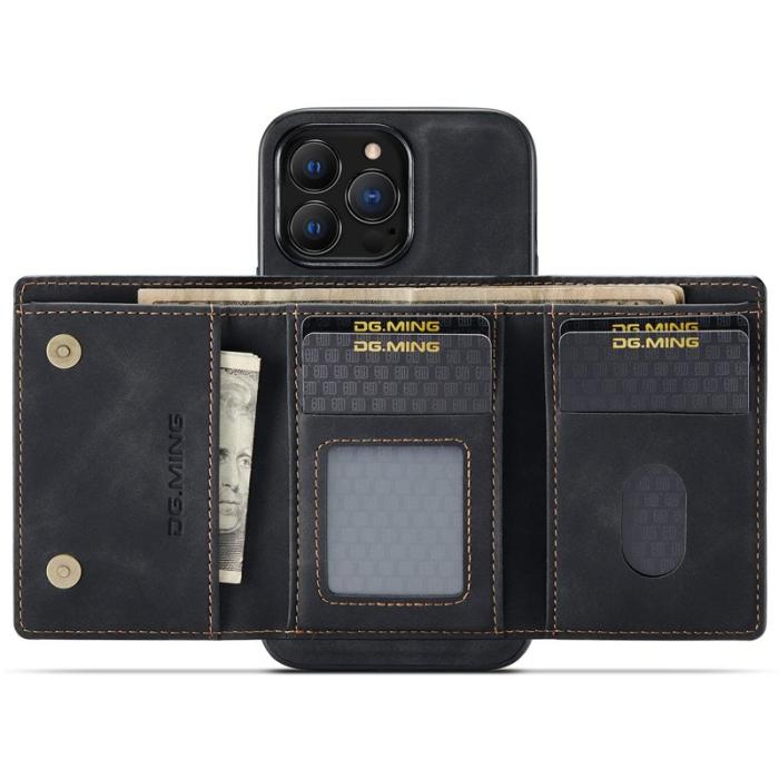 DG.MING - DG.MING M1 Series iPhone 14 Pro Fodral 2-i-1 Magnetisk Svart
