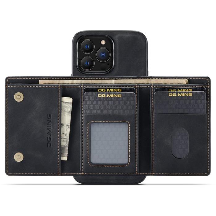 DG.MING - DG.MING M1 Series iPhone 14 Pro Max Skal 2-i-1 Svart