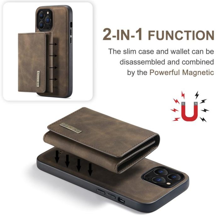DG.MING - DG.MING M1 Series iPhone 15 Pro Max Kickstand Skal - Coffee