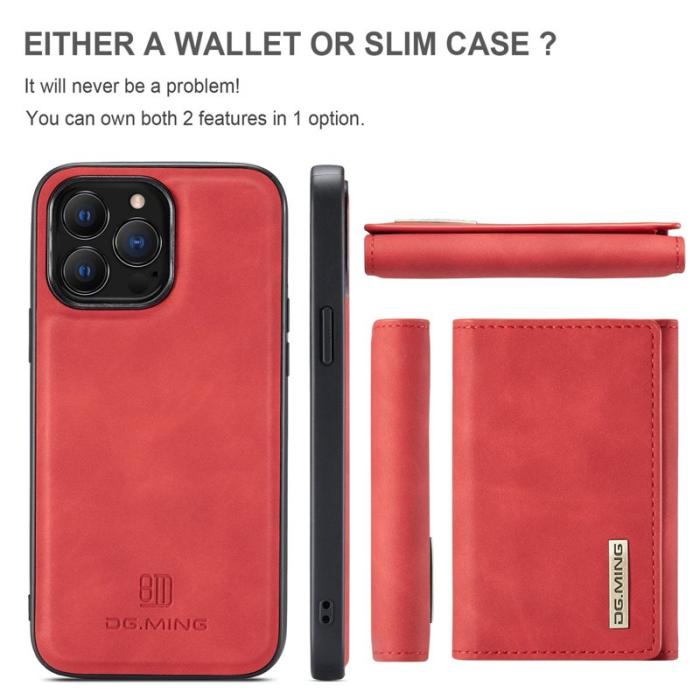 DG.MING - DG.MING M1 Series iPhone 15 Pro Skal Magnetiskt Röd