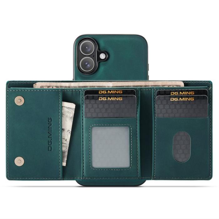 DG.MING - DG.MING M1 Series iPhone 16 Plus Skal Kickstand Grön