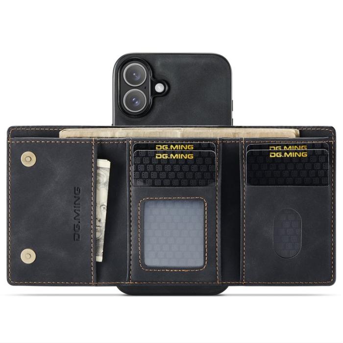 DG.MING - DG.MING M1 Series iPhone 16 Plus Skal med Ställ - Svart