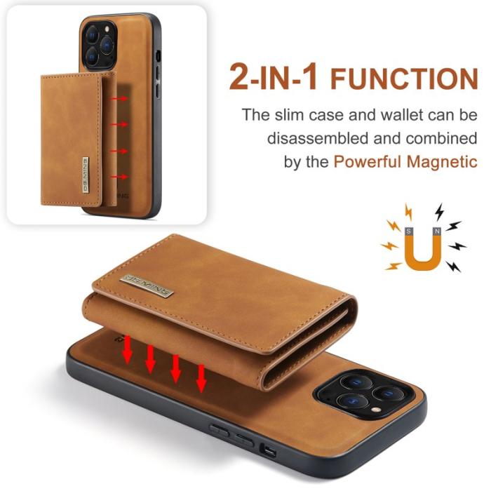 DG.MING - DG.MING M1 Series iPhone 16 Pro Max Fodral Kickstand Brun