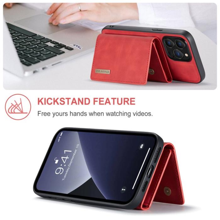 DG.MING - DG.MING M1 Series iPhone 16 Pro Skal med Ställning Röd