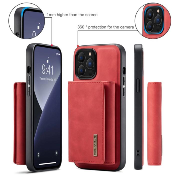 DG.MING - DG.MING M1 Series iPhone 16 Pro Skal med Ställning Röd