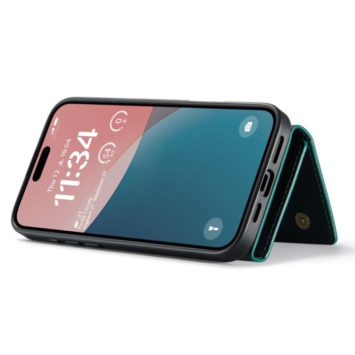 DG.MING - DG.MING M1 Series iPhone 16 Skal med Ställning och Plånbok Grön