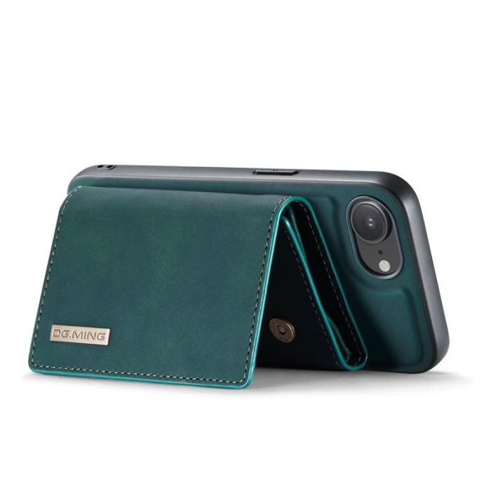 DG.MING - DG.MING M1 Series iPhone 16e Skal med Kickstand och Plånbok - Grön