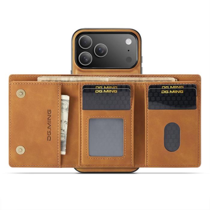 DG.MING - DG.MING M1 Series iPhone 17 Pro Max Skal Kickstand Brun