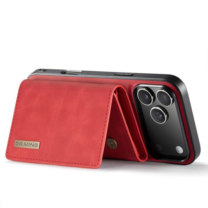 DG.MING - DG.MING M1 Series iPhone 17 Pro Skal Kickstand Röd