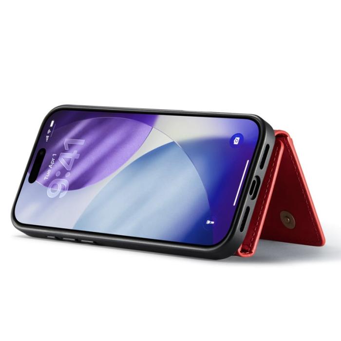 DG.MING - DG.MING M1 Series iPhone 17 Pro Skal Kickstand Röd
