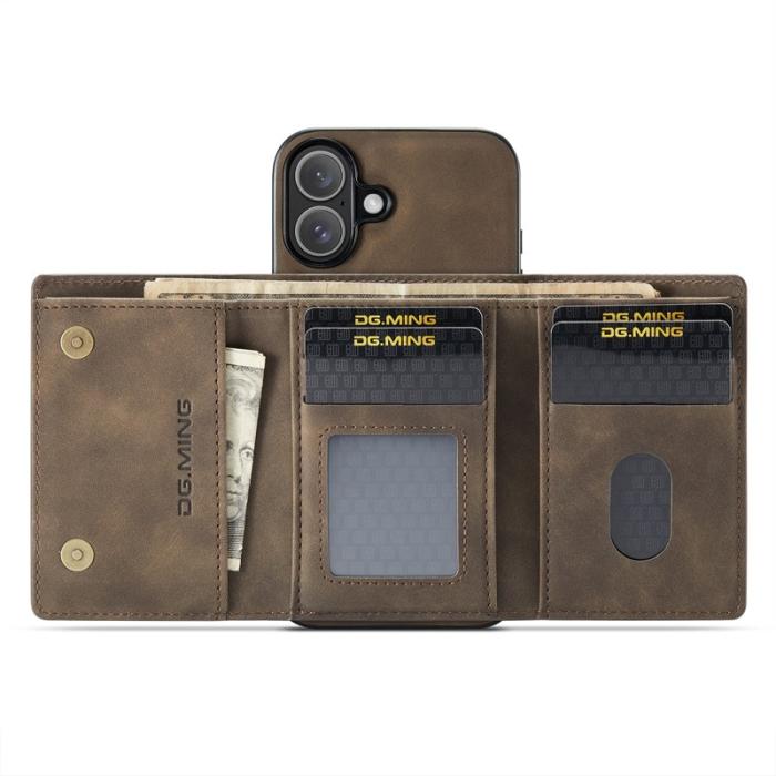 DG.MING - DG.MING M1 Series iPhone 17 Skal med Kickstand - Kaffe