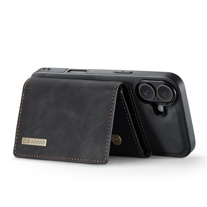 DG.MING - DG.MING M1 Series iPhone 17 Skal med Ställ och Plånbok - Svart