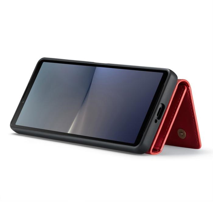 DG.MING - DG.MING M1 Series Kickstand Skal för Sony Xperia 10 V - Röd