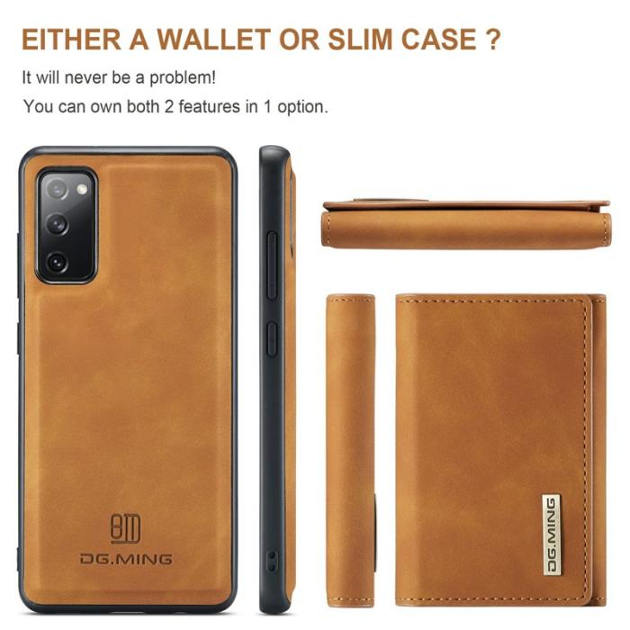 DG.MING - DG.MING M1 Series Magnetisk Tri-Fold Plånbok Fodral - Brun