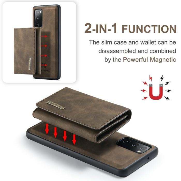 DG.MING - DG.MING M1 Series Magnetisk Tri-Fold Plånbok Fodral - Kaffe