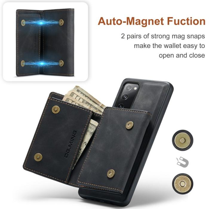 DG.MING - DG.MING M1 Series Magnetisk Tri-Fold Plånbok - Svart