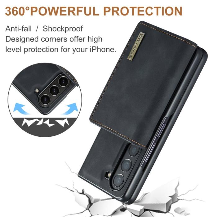 DG.MING - DG.MING M1 Series Magnetiskt Avtagbart Fodral Samsung Galaxy Z Fold5 Svart