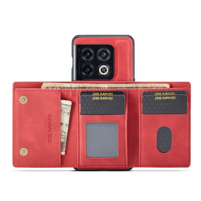 DG.MING - DG.MING M1 Series OnePlus 10 Pro 5G Skal med Ställ - Röd
