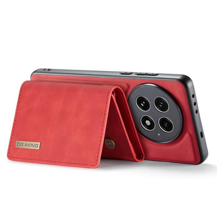 DG.MING - DG.MING M1 Series OnePlus 13 Skal med Ställ och Plånbok - Röd