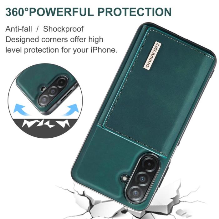 DG.MING - DG.MING M1 Series Samsung Galaxy A26 5G Skal Kickstand Grön