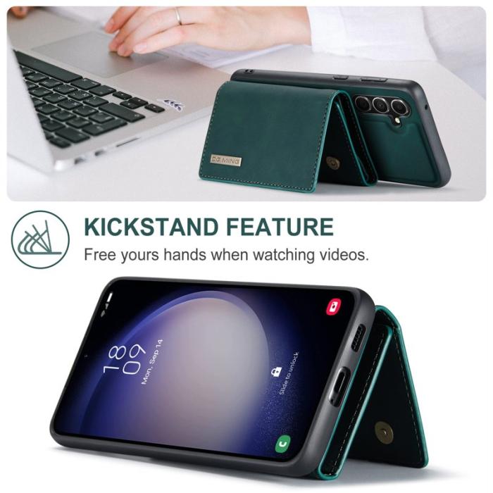 DG.MING - DG.MING M1 Series Samsung Galaxy A35 5G Skal Läder Grön
