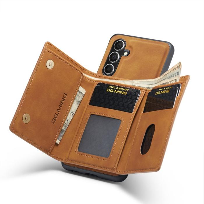 DG.MING - DG.MING M1 Series Samsung Galaxy S24 FE Skal Kickstand Brun