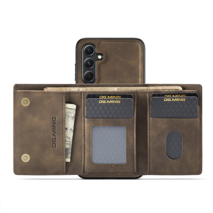 DG.MING - DG.MING M1 Series Samsung Galaxy S24 FE Skal Kickstand Kaffe