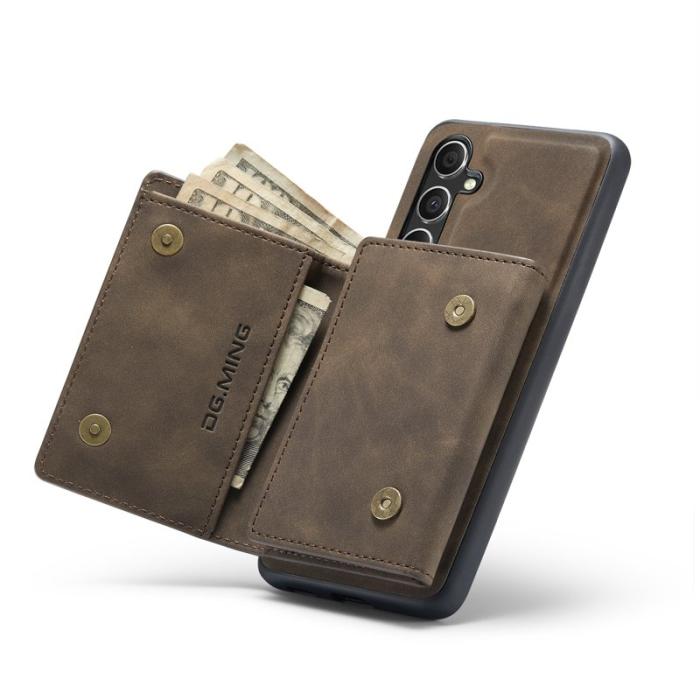 DG.MING - DG.MING M1 Series Samsung Galaxy S24 FE Skal Kickstand Kaffe