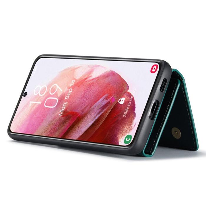 DG.MING - DG.MING M1 Series Samsung Galaxy S24+ Skal Magnetisk Läder Grön