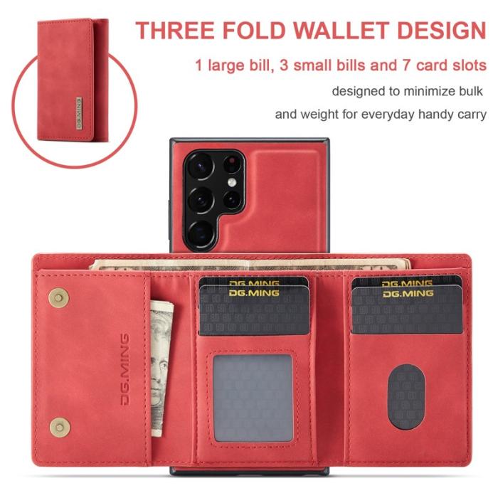 DG.MING - DG.MING M1 Series Samsung Galaxy S24 Ultra Fodral Röd