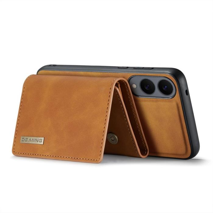 DG.MING - DG.MING M1 Series Samsung Galaxy S25 Edge Skal Kickstand Brun