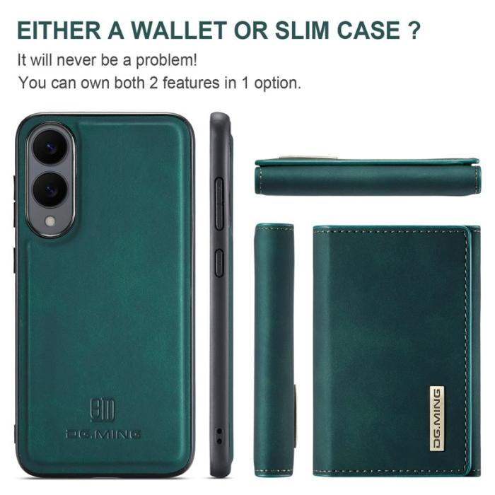 DG.MING - DG.MING M1 Series Samsung Galaxy S25 Edge Skal Kickstand Grön